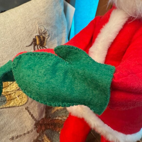 Vintage Annalee Doll Mobilitee Doll Santa Claus 1971 label red white - Picture 3 of 8